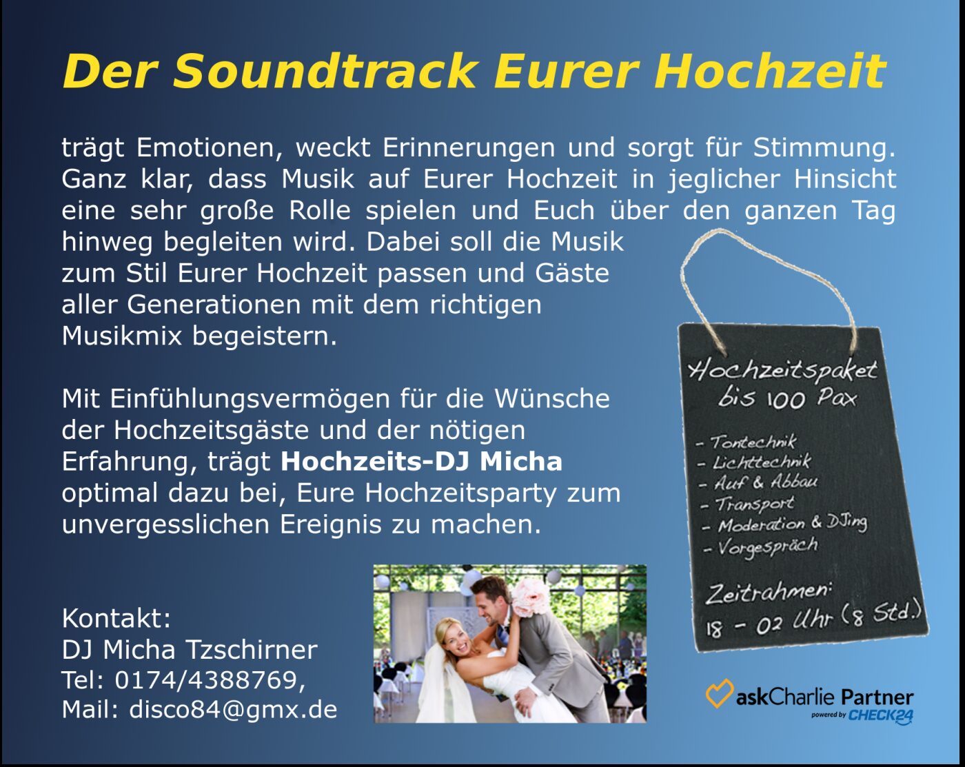 DJ Micha Tzschirner – Musik und Unterhaltung in Goldbach, Bild 2