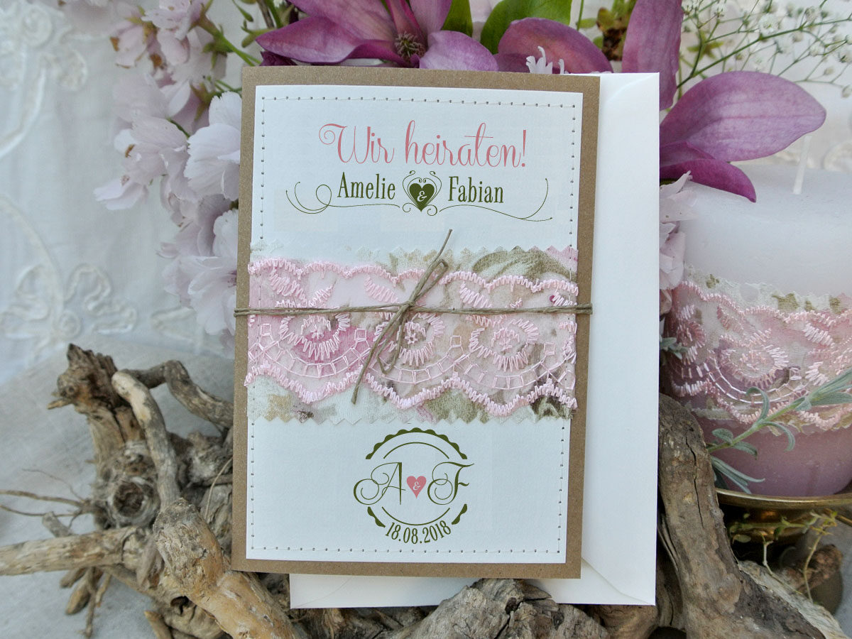 Hochzeitseinladung LOVELY WEDDING – Einladungen und Papeterie in Braunschweig