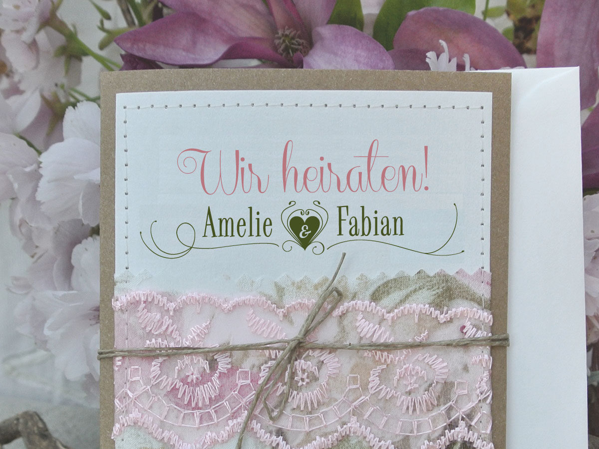 Hochzeitseinladung LOVELY WEDDING – Einladungen und Papeterie in Braunschweig, Bild 3