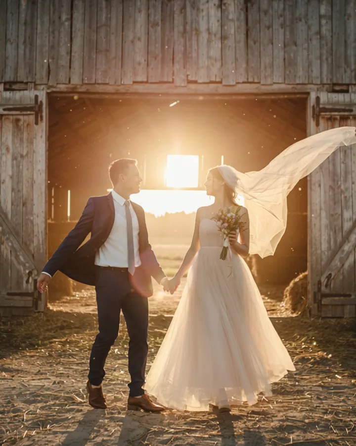 KI-Beispielmotiv einer Hochzeit